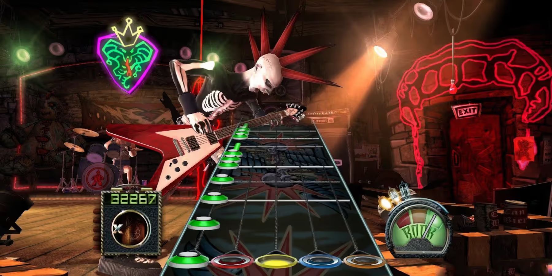 Guitar hero gameplay