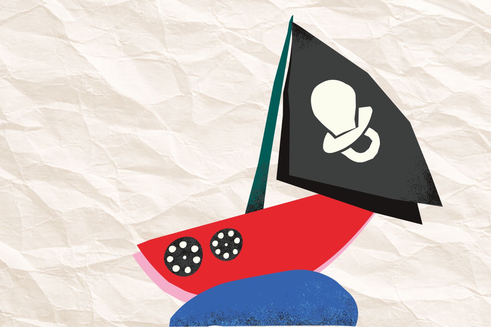 Illustration ciné bébé à bord